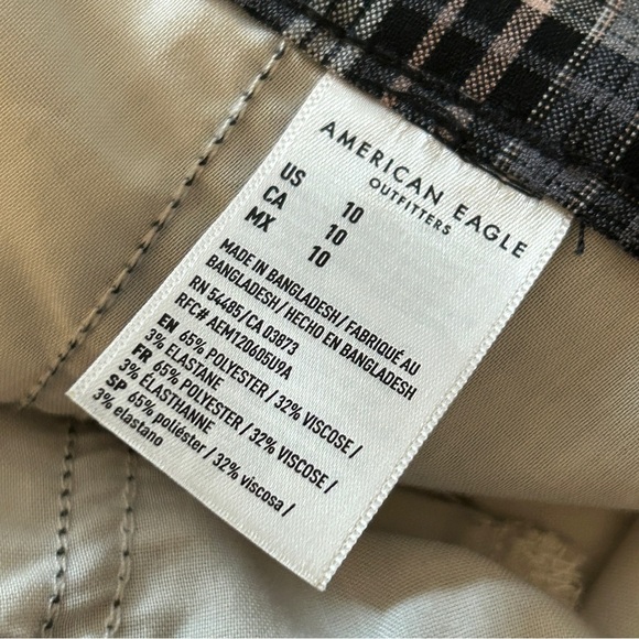 ❤️ American Eagle Outfitters Black Plaid High Waist Shorts - Picture 6 of 10